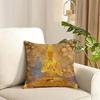 Buddhism Cushion Cover Reversible Plush Pillow Cover Soft Fluffy  Home Decor for Sofa Bedroom