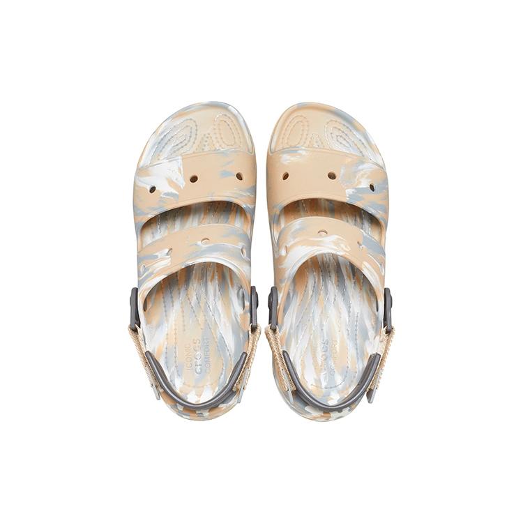 Crocs Klassische Clogs Sandalen für Strand Unisex Braun Blau 207888-2ZM
