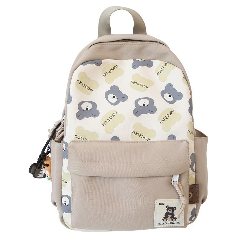 Cute Cartoon Bear Backpack For Kids Large Capacity School Backpack With Air Cushion Straps