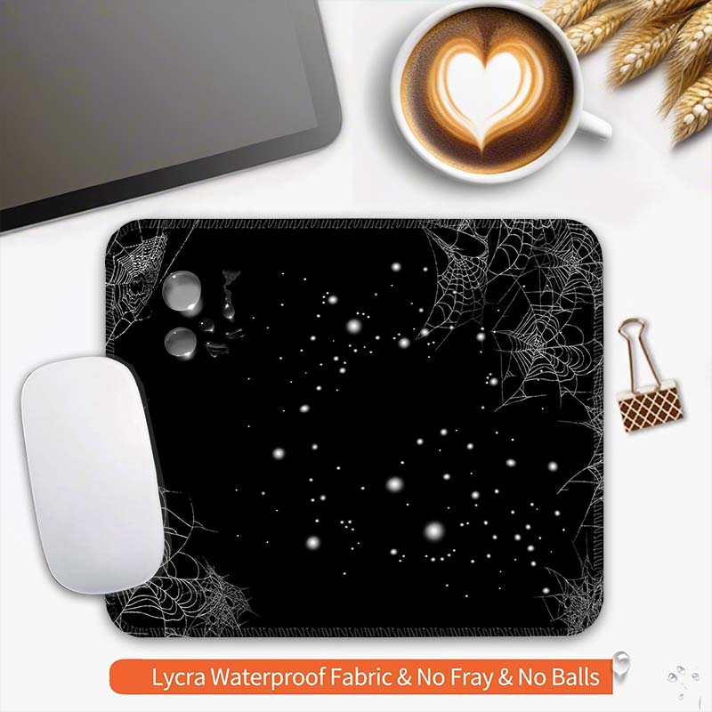 Spider Webs Standard Mouse Pad Small HD Mousemat Gaming Accessories Gamer MousePads Edge Stitched PC Non-Slip Travel Mousemat