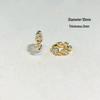 14k Gold-Plated Color-Preserving Crystal Spacer Beads for DIY Bracelets and Necklaces