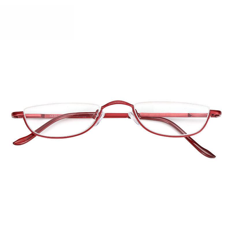 High Quality Metal Reading Glasses Men Women Fashion Presbyopic Eyeglasses Half frame Hyperopia Light Eyewear