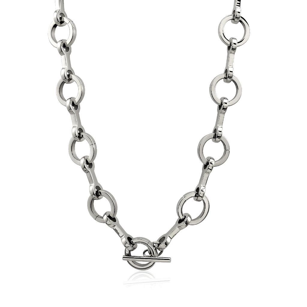 Simple Trendy Versatile Stainless Steel OT Clasp Bracelet Necklace Circular No Fading Color for Parties Anniversaries Engagement