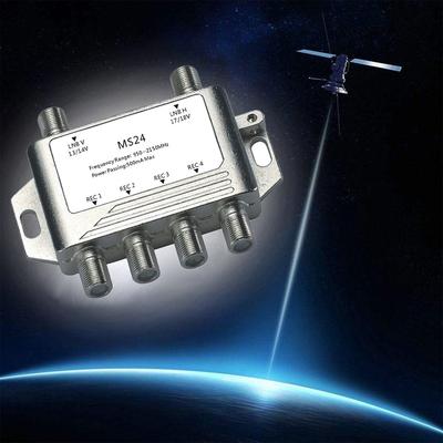 2 In 4 RF TV Satellite Splitter MultiSwitch FTA LNB Switch For Cascade Satellite Separation Antenna Cable Satellite Dropshipping