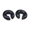 New Style Acrylic Ear Clip Earrings Round Resin C Shape Ear Cuff Jelly Color Lightweight No Piercing Earrings Party Wear