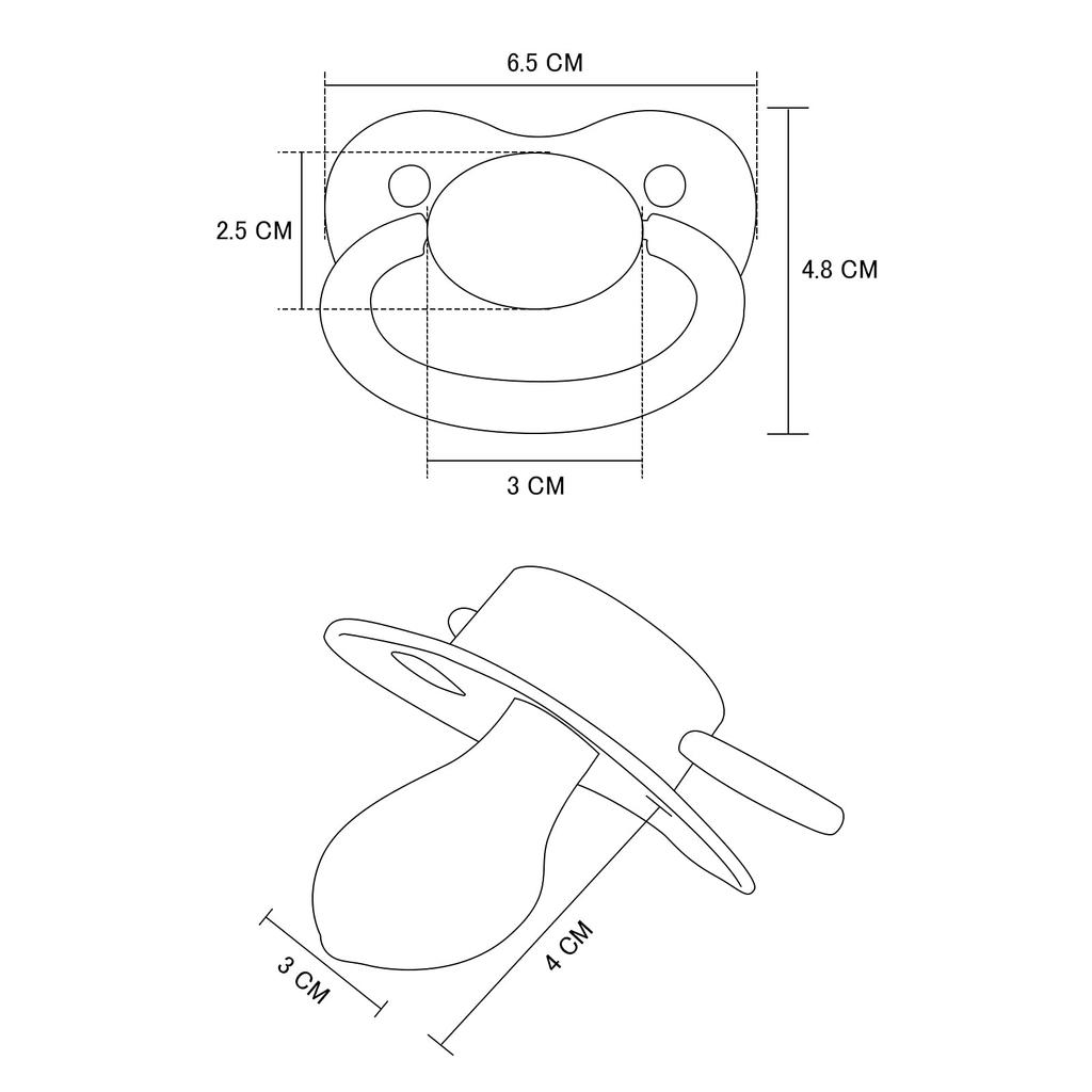 LittleForBig Adult Pacifier [Reproduces Mom's Nipple] 3-Color Set: White, Green, and Black