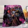 1Pc Alien Earth Print Flannel Blanket, High quality Comfortable for All Seasons, Home Decor, Warmth and Comfort, Perfect for Christmas Gifts