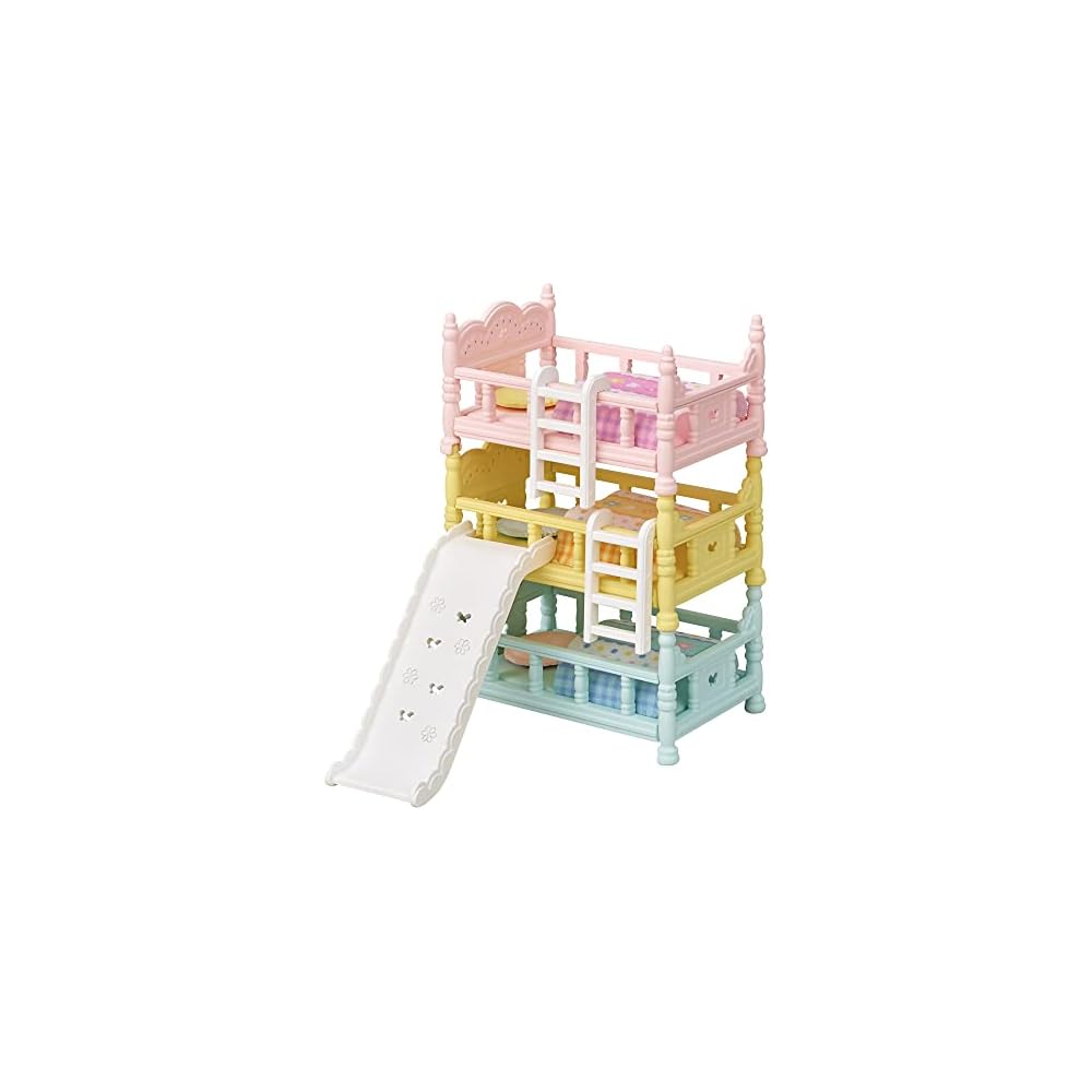 

Sylvanian Families EPOCH Baby Triple Bunk Bed ST Mark Certified Toy Dollhouse for Ages 3 and Up