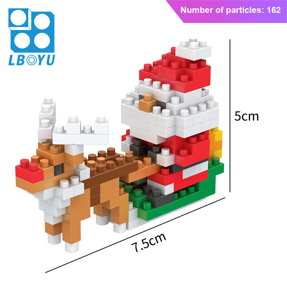 

Різдвяний Санта Building Block Toys Снігова лялька Міні Будівельні блоки Дитячі іграшки Різдвяний подарунок Модель Міні Мікроблоки