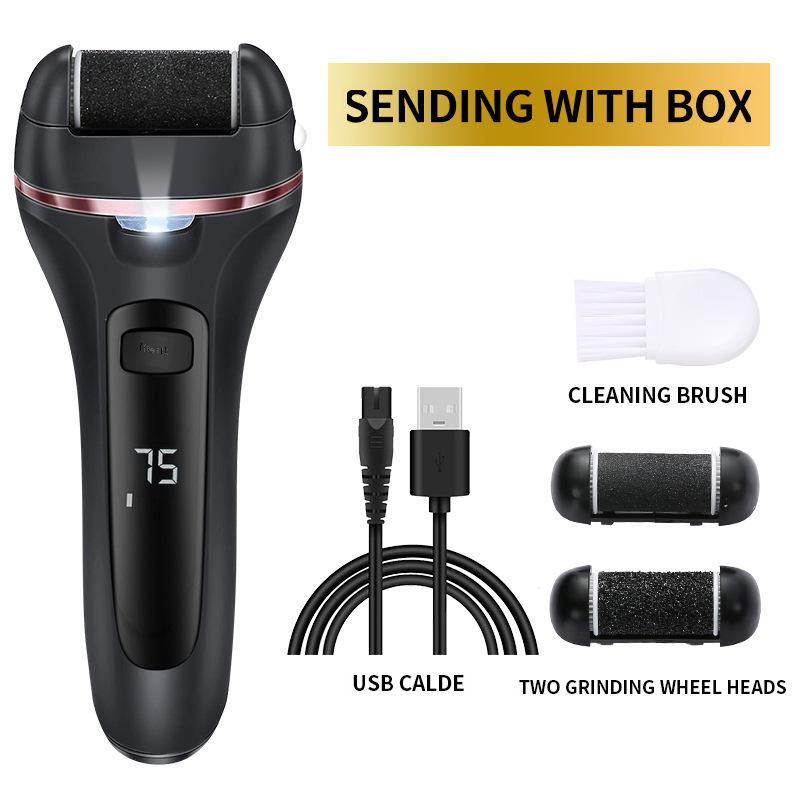 Electric Foot Grinder: Automatic Callus Remover for Pedicure, Washable Design.