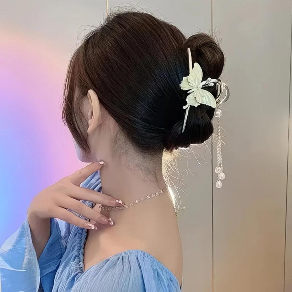 Alloy Womens Back-of-Head Grabber Large High-End Hair Claw Clip Summer 2026 Shark Clip Headpiece Japan and Korean Style
