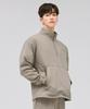 CHASECULT Men'S Tricot Brushed High-Neck Anorak T-Shirt - Beige