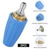 2Pcs Turbo Nozzle Pressure Washer Turbine Nozzle 4000 PSI Max Rotating Pressure Washer Turbo Nozzle with 1/4inch Quick Connector