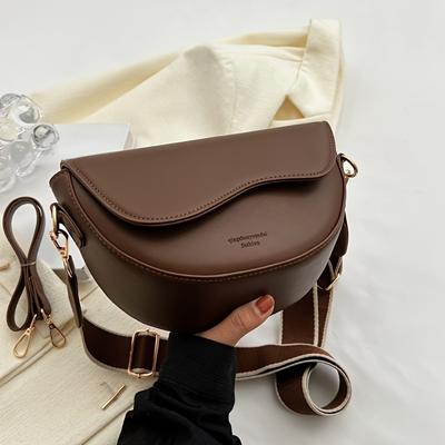 Vintage Schultertasche für Damen Langlebige Minimalistische Crossbody-Tasche mit Verstellbarem Riemen Tägliche Achselhöhlen-Chic Damen Umhängetasche