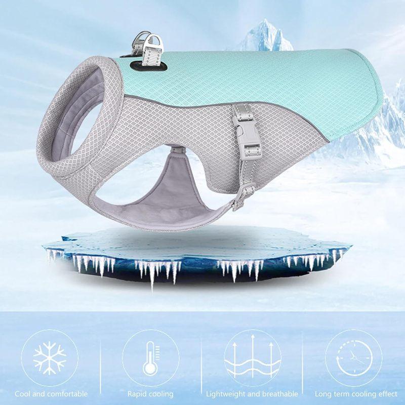 Summer Dog Cooling Vest Harness Reflective Quick Release Hot Pet Clothes Cool Jacket For Small Medium Large Dogs Accessories