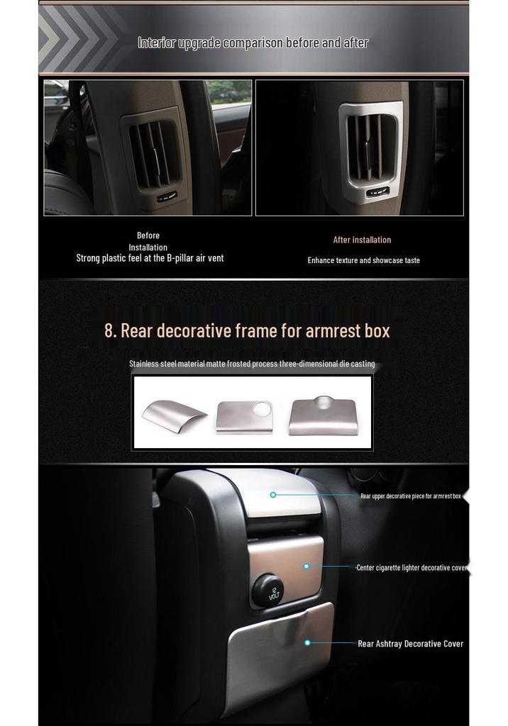 Volvo XC60 Older Model Console Button Panel & Air Vent Decorative Frame