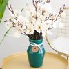 Living Room Decorations 5 Forks 20 Heads Artificial Bouquet Magnolia Home Decor Flower Autumn Decoration Wedding Accessories
