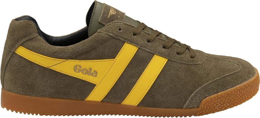 Gola Harrier Suede Sneakers (CMA192) Rhino/off-white/navy