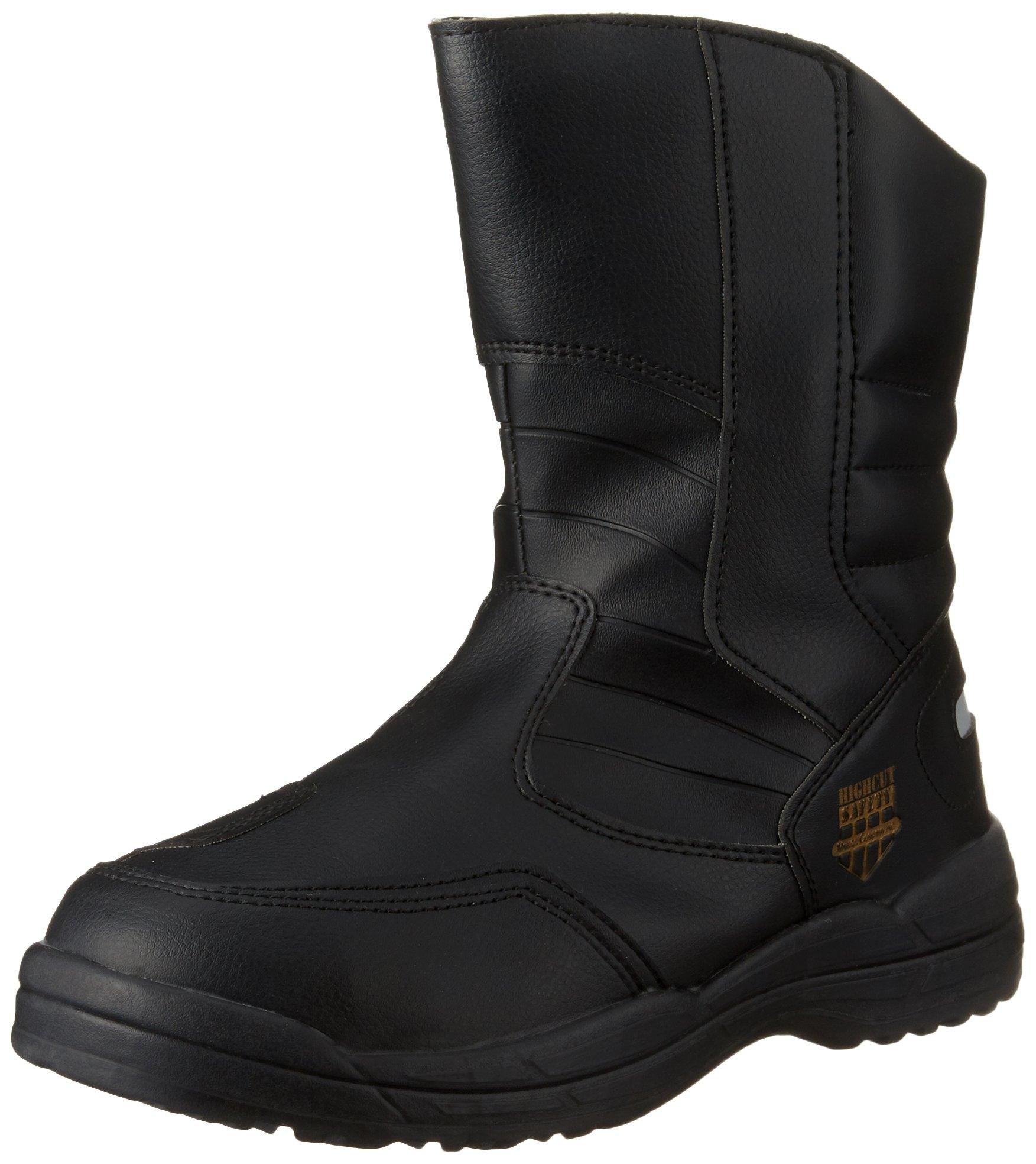 

Margo High-Cut Safety Boots with Steel Toe Cap and Reflective Material, Size 170 Black, 25.5 cm