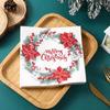 Christmas Printed Napkins Christmas Theme Printing Paper Towel Square Christmas Design Tissue Paper For Christmas Theme Parties