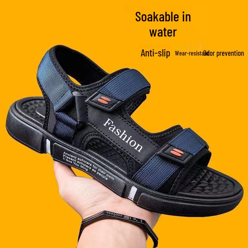 Summer Sandals: Non-slip, Odor-resistant, Wear-resistant Sports Beach Shoes with Velcro