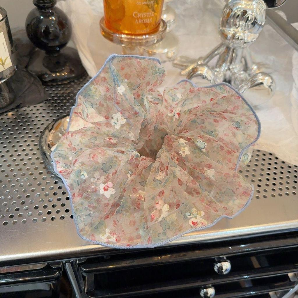 Korean Premium Lace Scrunchie: Women's High-End, Durable, Elastic Hair Accessory