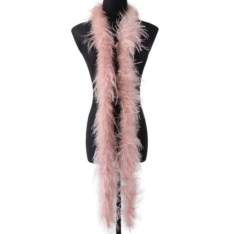 Stylish Ostriches Plumage Neck Wrap For Outfits And Home Decoration