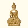 Pure Brass Buddha Statue, God Gautam Buddha Statue, Buddha Idols - 7 Inches
