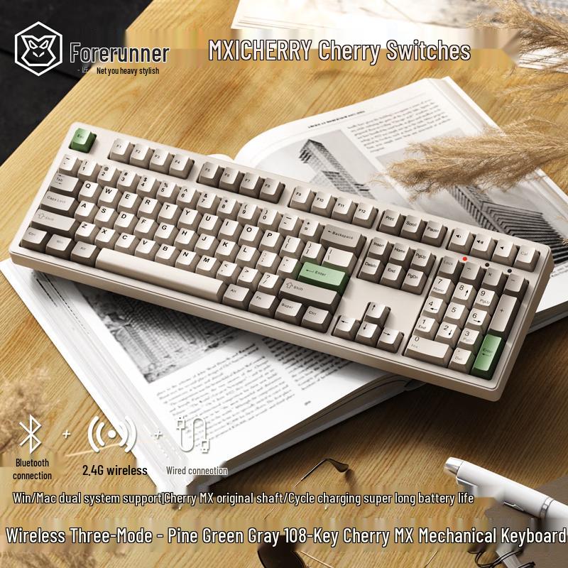 Forerunner CR108 Cherry MX Tri-Mode Mechanical Keyboard