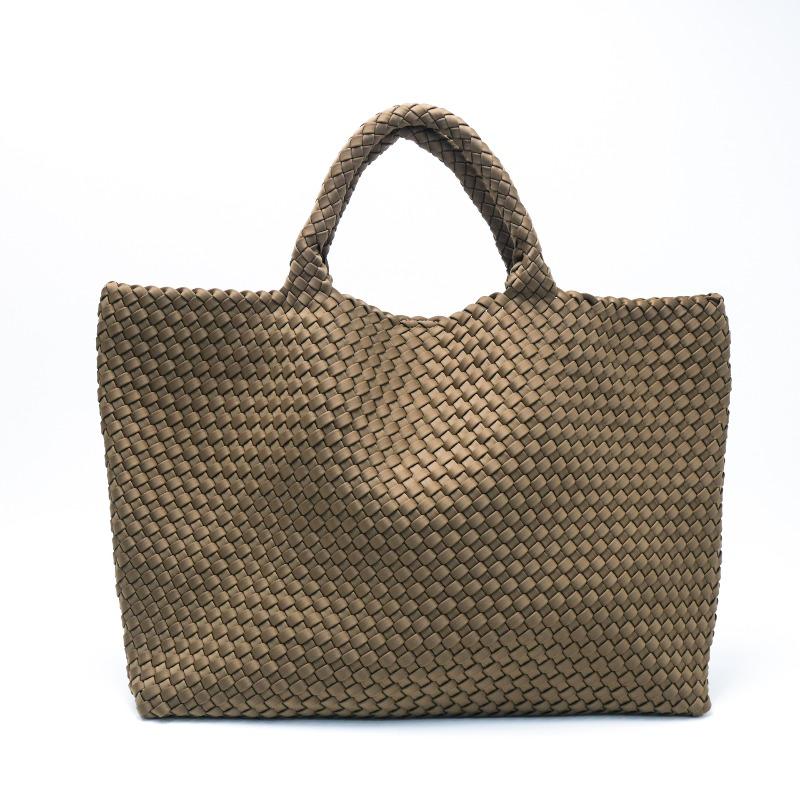 

New handmade diving cloth woven bag women s premium tote bag handbag versatile shoulder underarm bag Magnetic buckle
