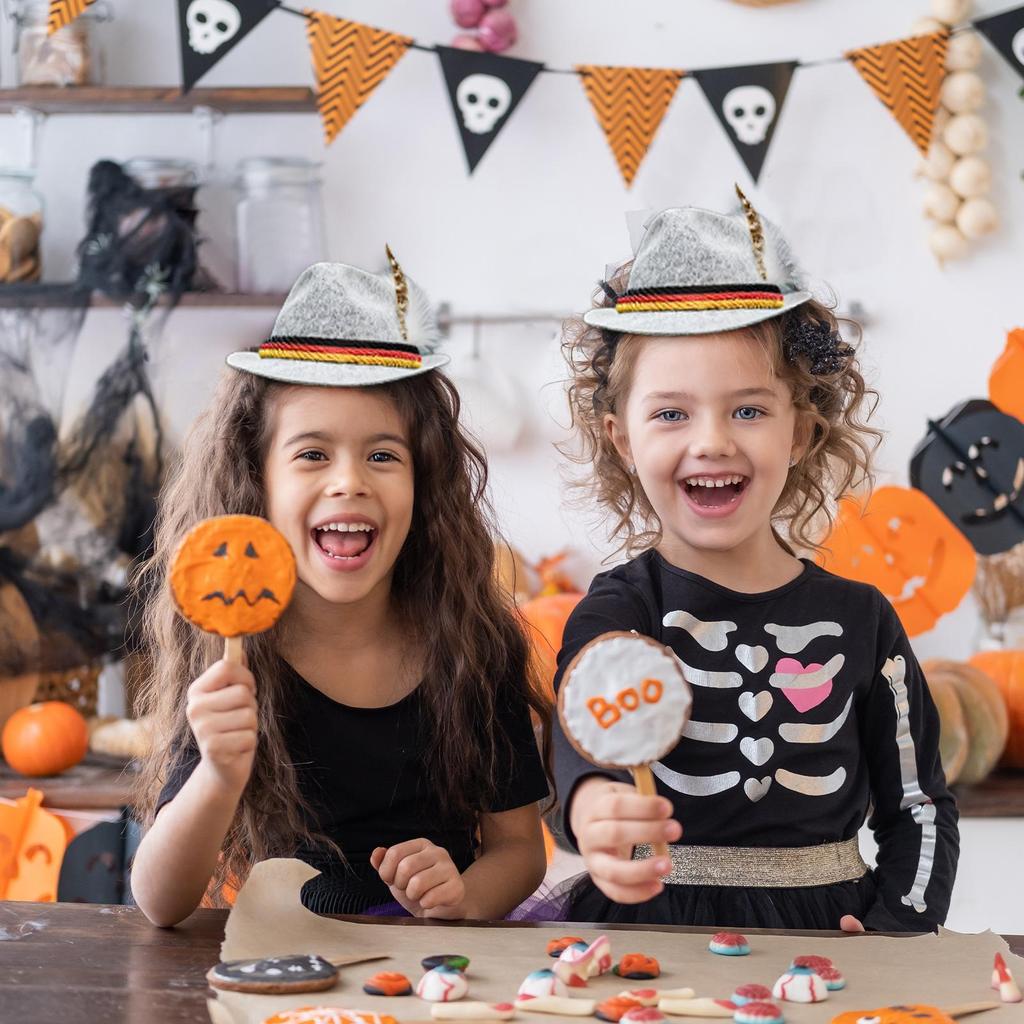 Oktoberfest Headband Beer Festival Head Accessories Felt Retro Decoration Headbands Hat For Adults Oktoberfest Halloween Themed