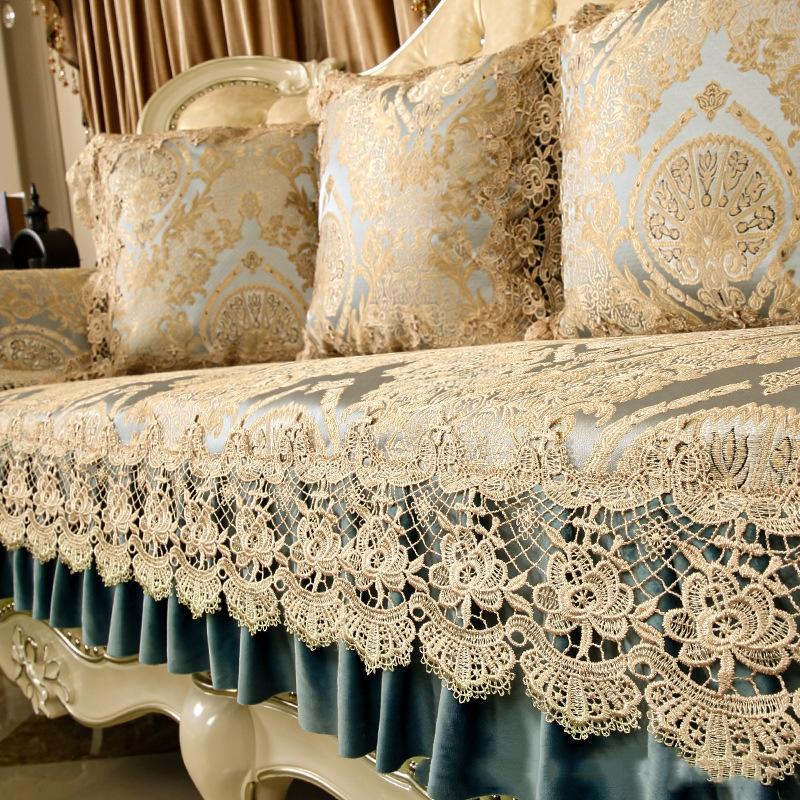 High End Backrest Towel Cover Cloth Cushion Summer All-season Universal High-end Cushion New Anti-skid Sofa Cushion