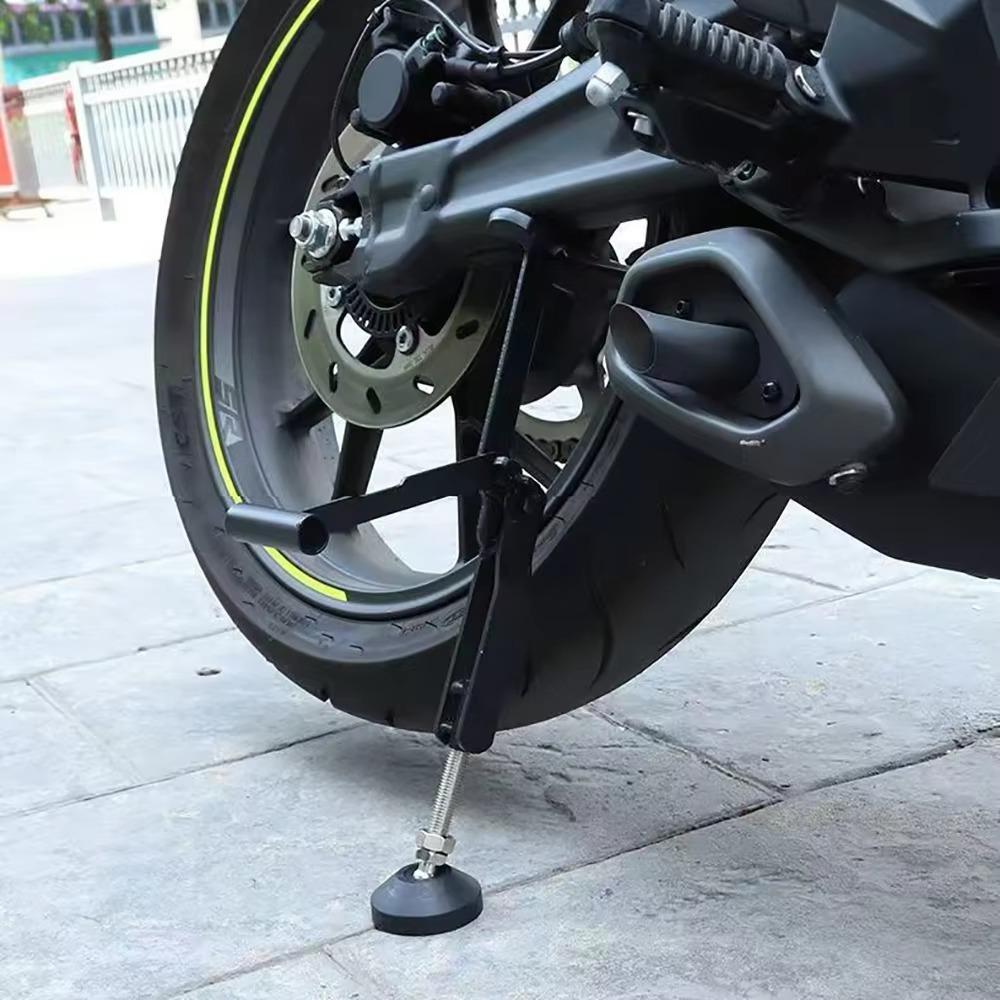 Foldable Motorcycle Lift Stand Labor Saving Wheel Lifter Side Support Stand For Most Motorcycles