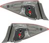 Tail Light Assembly for 2014-2016 Toyota Corolla, Replacement Brake Lamp for Driver & Passenger Side