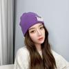 Autumn and Winter Warm Ear Protection Knitted Hat Women's Versatile Candy Color High Density Wool Hat Men's Hat