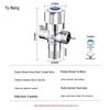 Brass Dual-Outlet Angle Valve Water Splitter
