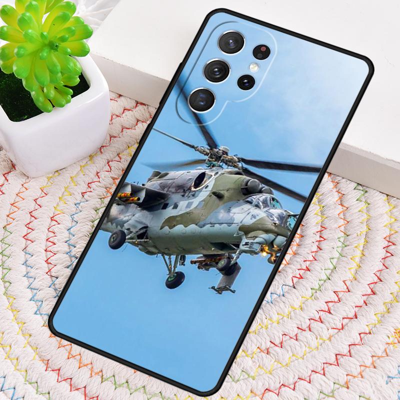 Mil Mi 24 Hind Hubschrauber Silikon Handyhülle Für Samsung Galaxy note 10 pro S26 S25 S24 S23 S22 S21 Plus S25Ultra Capa Cover