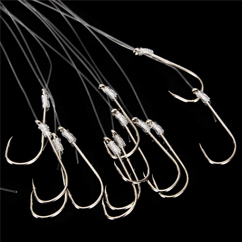 10 Pcs/set Fishing Hook High Carbon Steel Bundled Multi-specification Fish Hook Fishing Accessories
