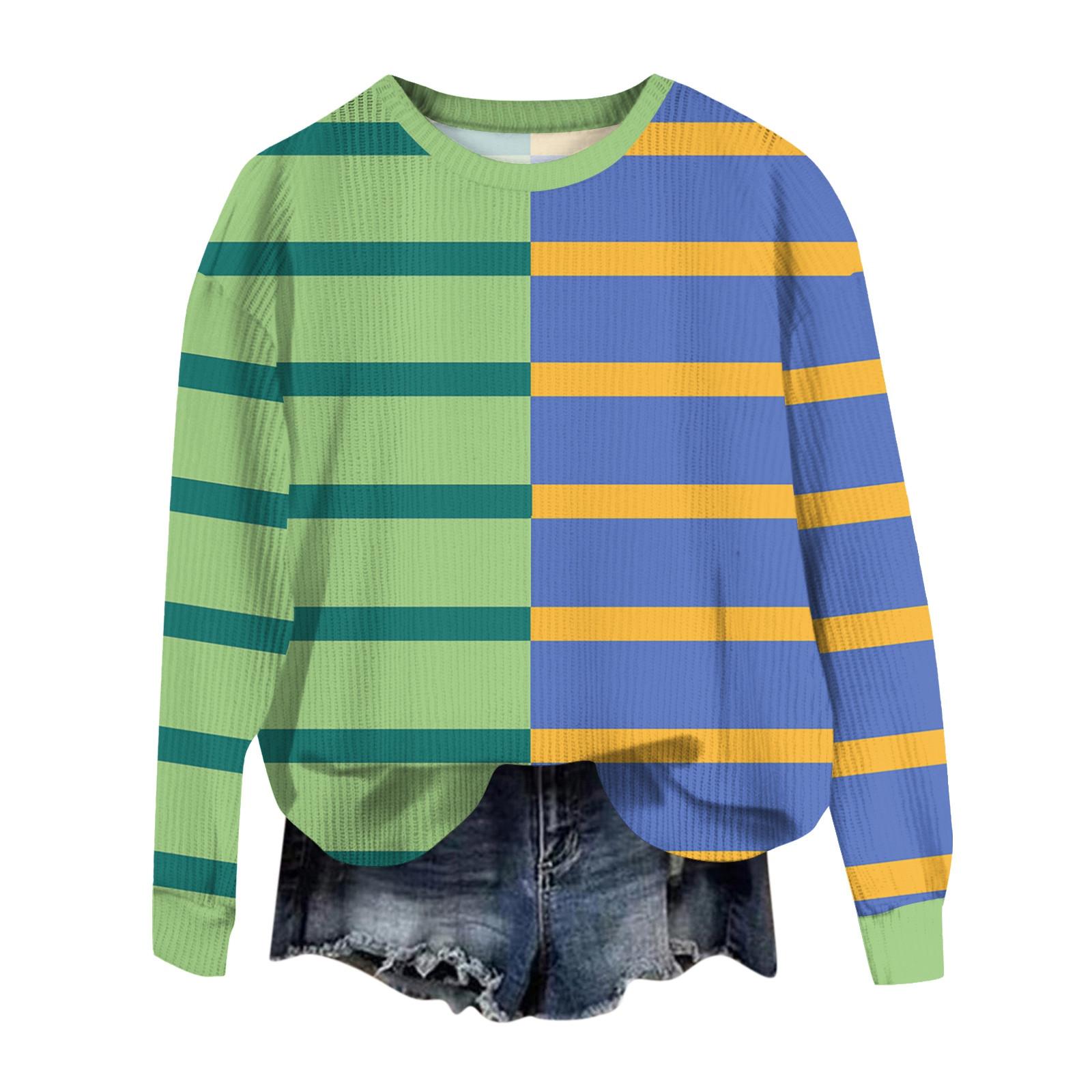 

Женский модный повседневный шерстяной трикотажный пуловер с длинным рукавом и круглым вырезом XXL зелёный