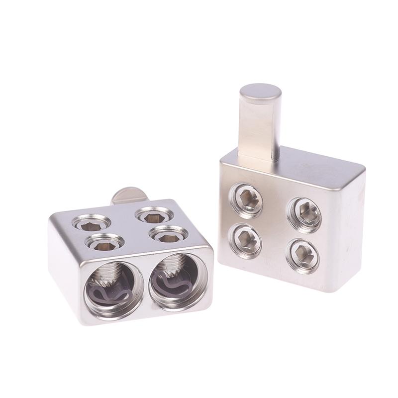 1 Pár Rozbočovačů Kabelů pro Auto Audio Napájecí Svorka Zesilovač Zvuku Duální 1/0 Gauge Na 1/0 Gauge Vstup Zesilovače Redukce Výboj