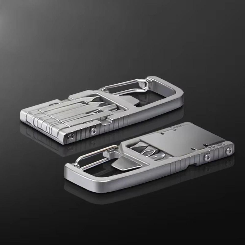 Wrench 10 In 1 Keychain Multitool Bottle Opener Mini Multitool  Portable Outdoor