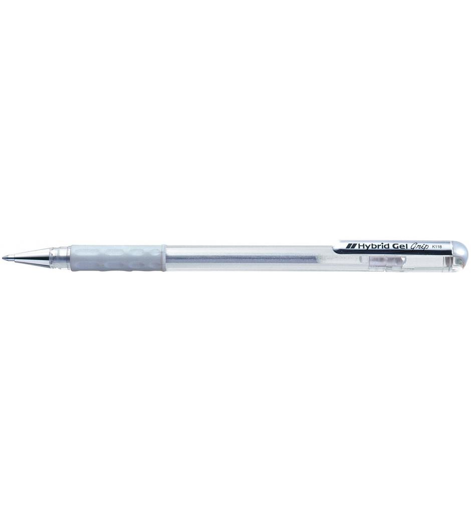 Pentel K118 Silver Gel Pen K118Z