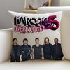 Pop MMaroon 5S Cushion Cover Breathable and skinfriendly linen pillowcase square removable and washable cushion