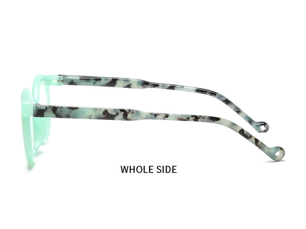 European Retro Round Frame Color-Block Reading Glasses - Stylish, Versatile, Niche Eyewear.