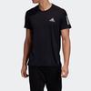 adidas T Shirts Men's Black Crew Neck Moderate Straight Fit GC7873