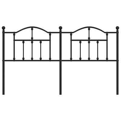 Replacement Headboard Metal Black 160 Cm