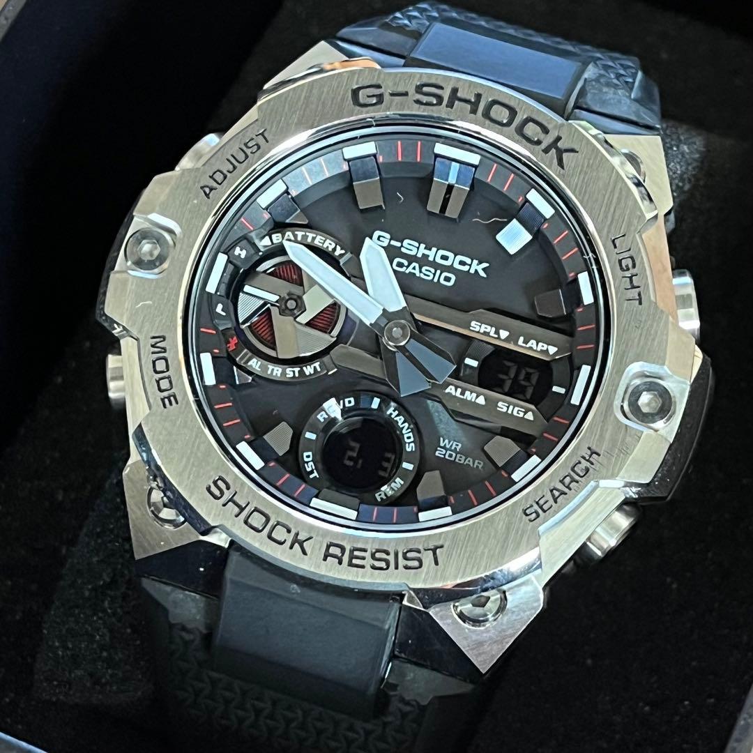 [USED]CASIO G-SHOCK GST-B400-1AJF G-STEEL Solar Bluetooth Slim Model Box & Manual Excellent