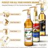 Premium Golden Coffee Syrup Pump for - Top Kitchen Bar Tools - Suitable for Major Brands Such As Torani, Jordon's Skinny, Starbucks, Upouria, Davinci