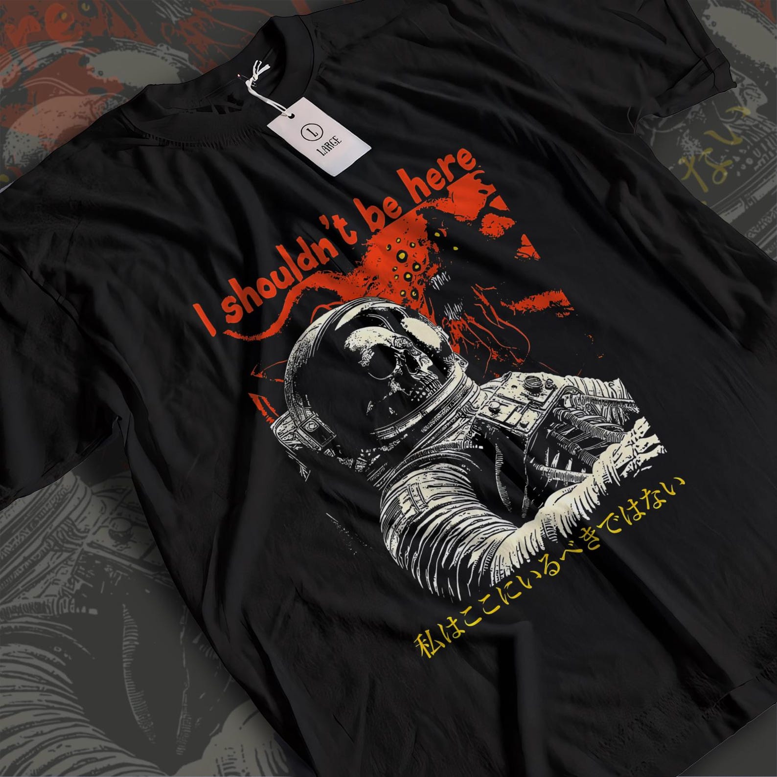 I Shouldn t Be Here Astronaut T-Shirt - Funny Existential Meme Tee - Surreal Space Graphic Shirt - Unisex S to 5XL 3XL