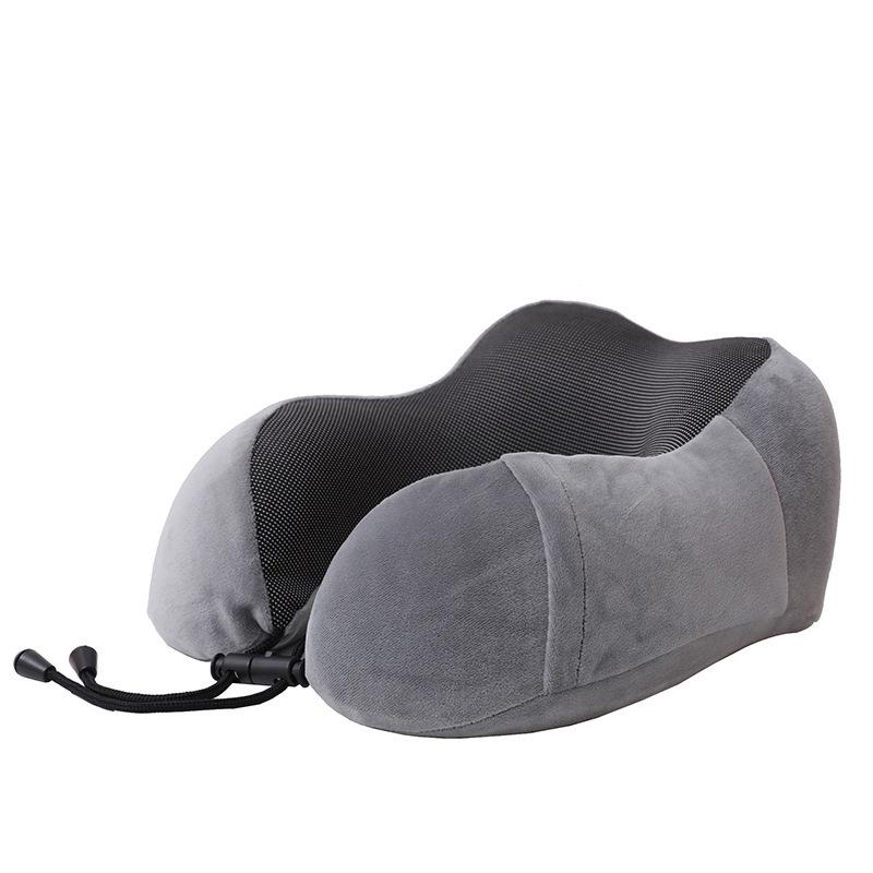 Cuscino Supporto Collo in Memory Foam Magnetico a Forma di Gobba di Cammello - Forma a U, Cuscino da Viaggio Portatile per la Protezione Cervicale